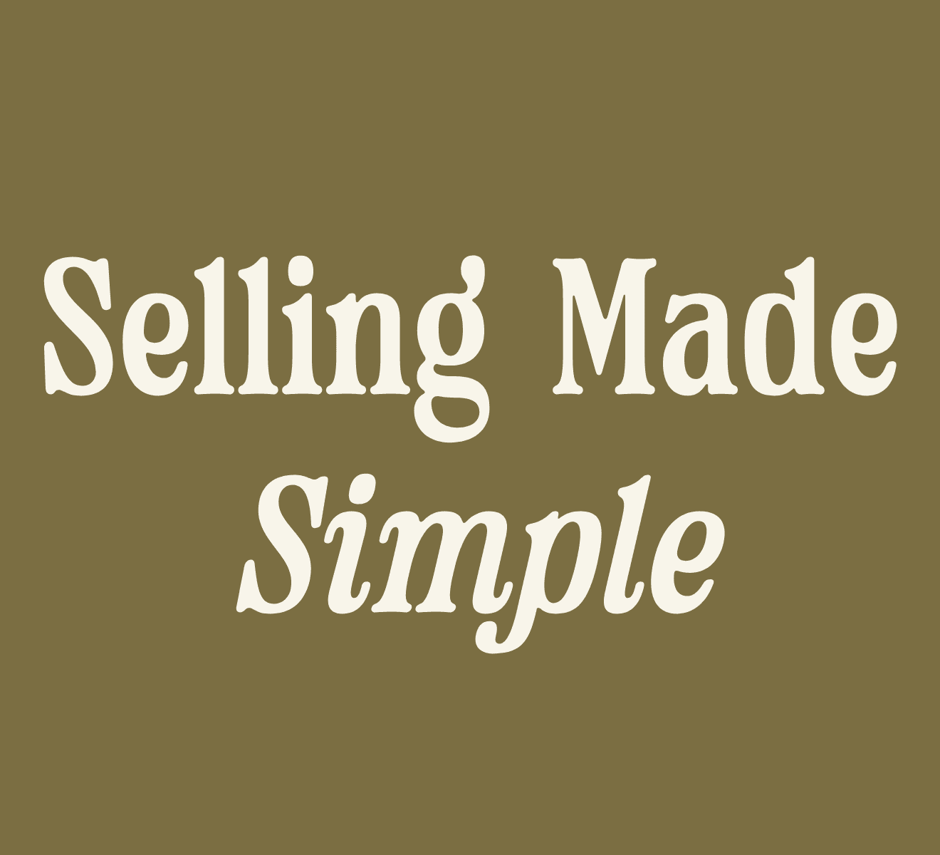 Selling Made Simple Workshop